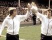 Derby County celebrate their 1974-75 Championship