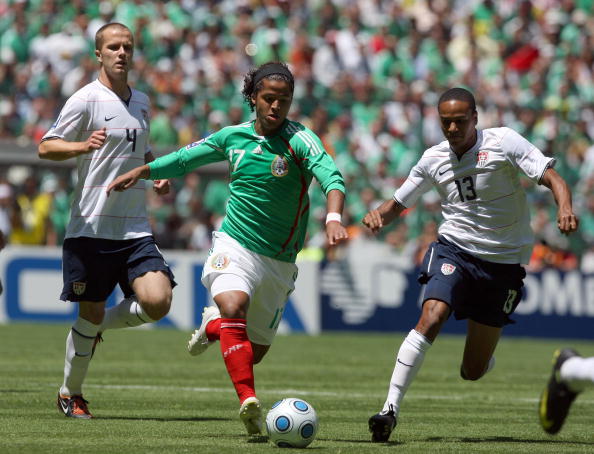 Mexico's Giovani Dos Santos in action against USA