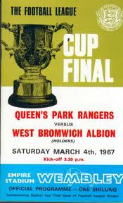 Match Programme from the first Wembley League Cup Final - Queens Park Rangers v West Bromwich Albion