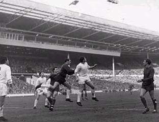 Queens Park Rangers on their way to beating West Bromwich Albion in the 1967 Final
