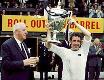 Derby County's Dave Mackay with the Watney Cup